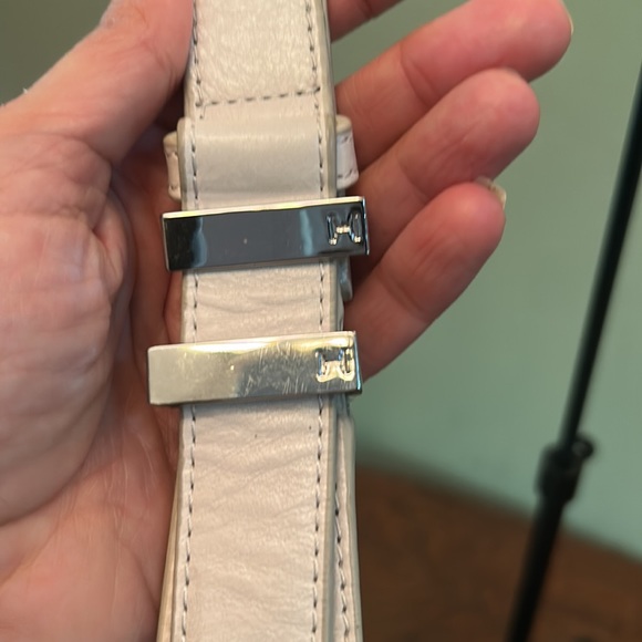 Halston Heritage Bucket Bag in Bone White Lizard Embossed Leather - Picture 7 of 13